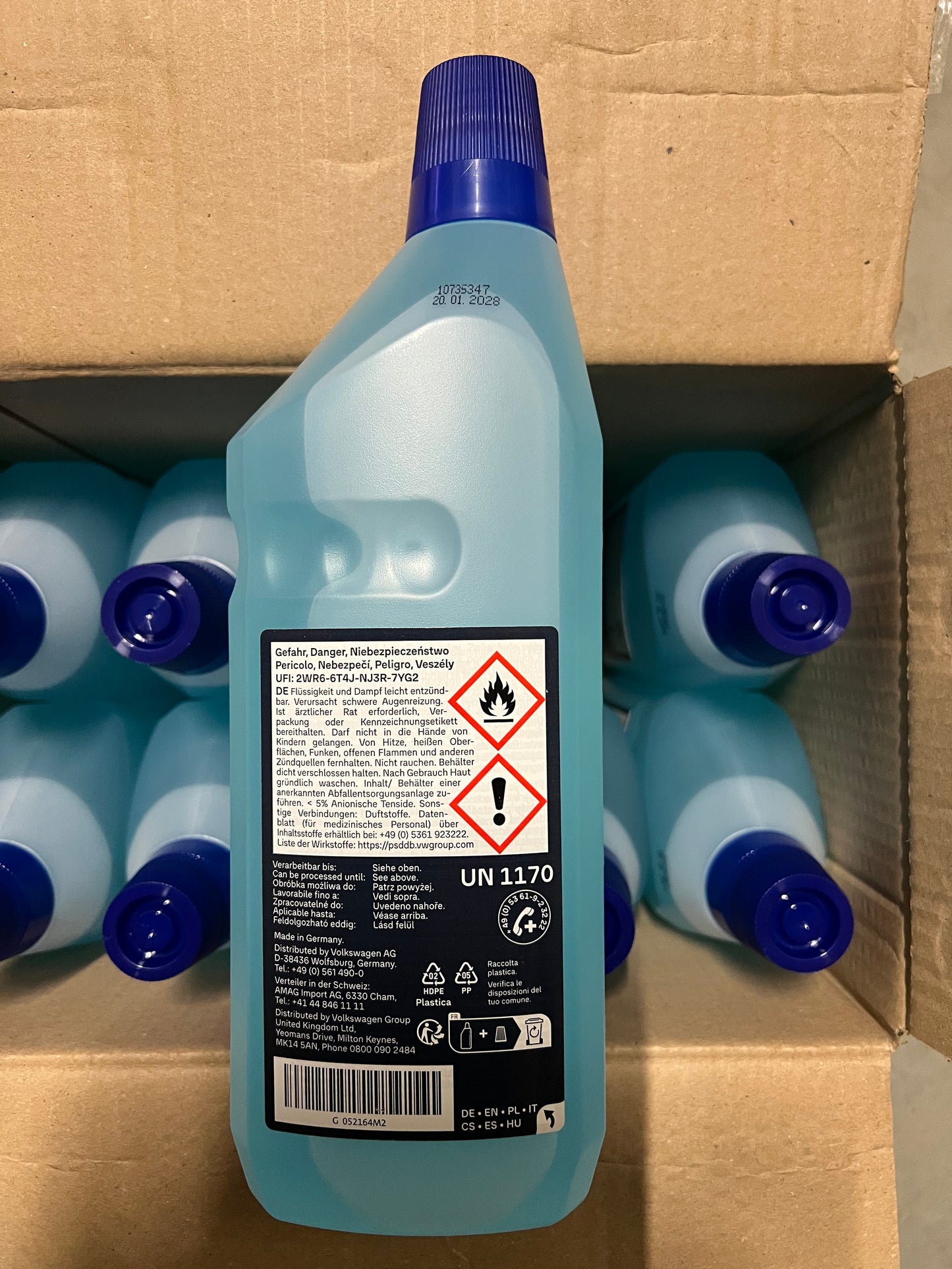 Genuine Vw /Audi / Bentley / Porsche/any car Concentrated Screen wash x 10L G052164M2