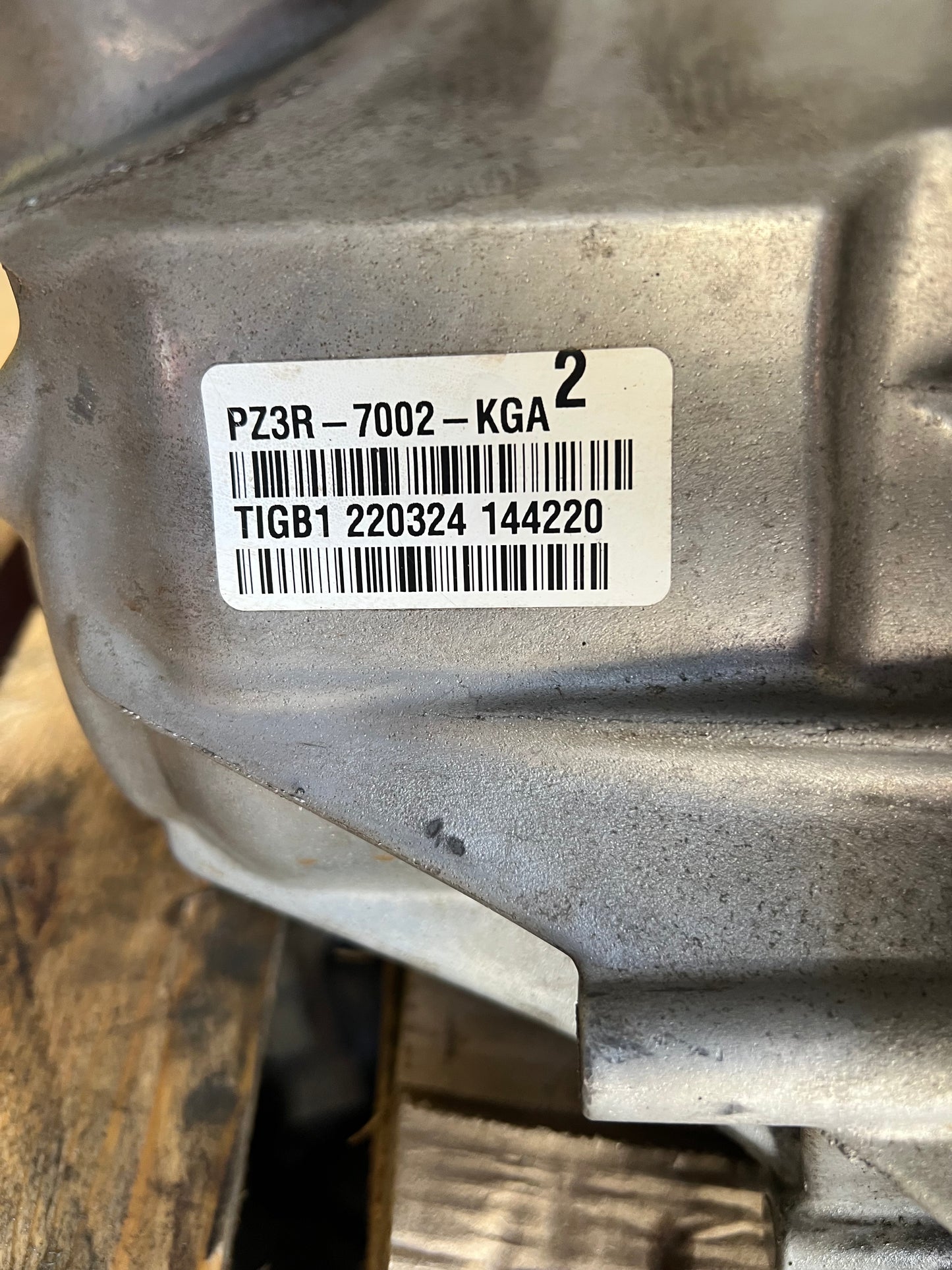 FORD TRANSIT CUSTOM II 2024 2.0 ECOBLUE GEARBOX PZ3R-7002-KGA