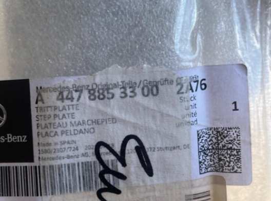 New Genuine Mercedes-Benz Step Plate For EQV Marco Polo V-Class A44788533002A76