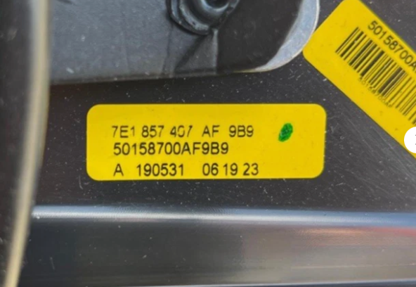 New Genuine Vw Camper / Transporter Left Side View Mirror 7E1857407AF9B9