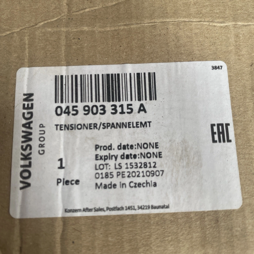 New Genuine Audi SEAT Skoda VW Belt Tensioner 045903315A