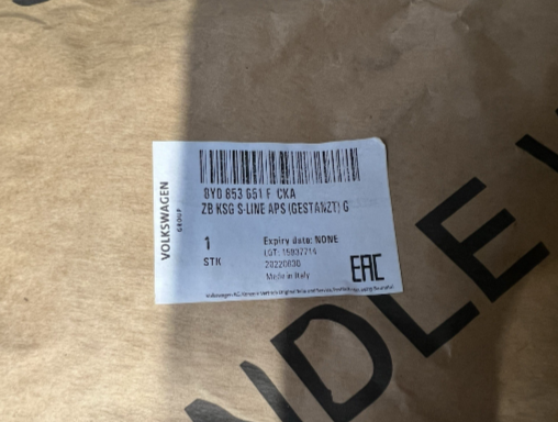 New Genuine Audi A3 Front Radiator Grille 8Y0853651FCKA