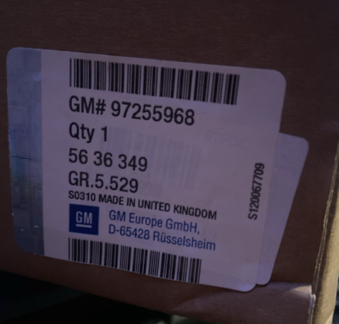 New Genuine Vauxhall Opel Corsa C - Combo C Y17DT Camshaft Gear GM 97255968