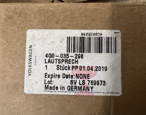New Genuine Audi BOSE Front Right Mid-Range Bass Speaker 4G0035298