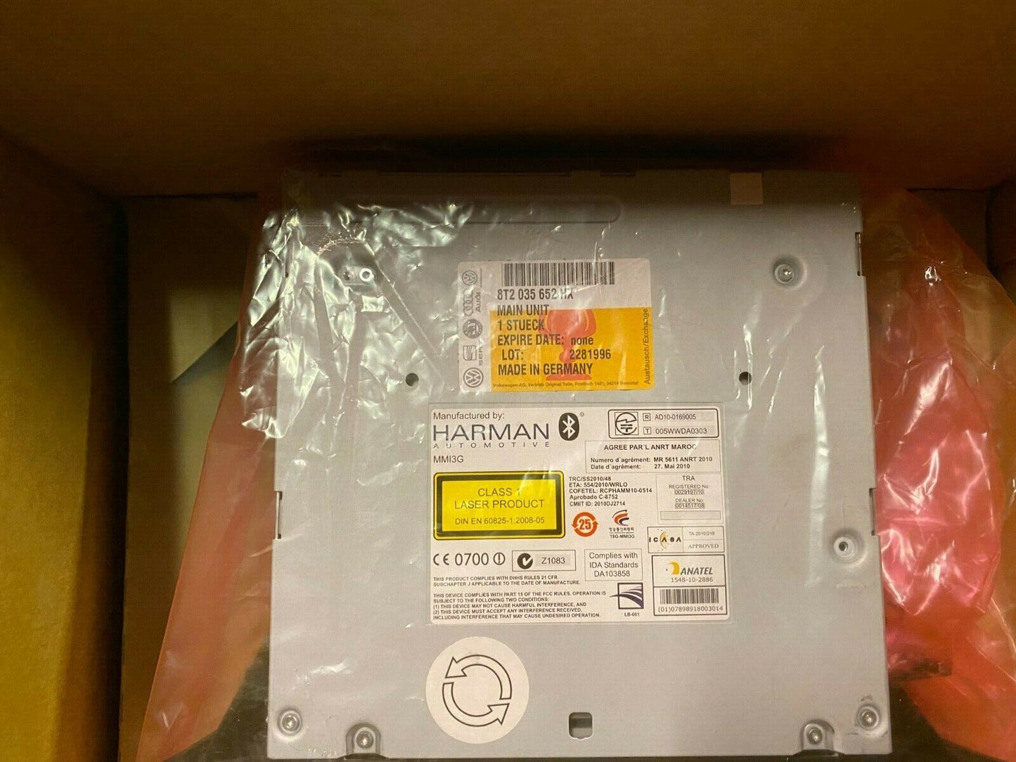 New Genuine Audi Control Unit MMI 3G 8T2035652HX