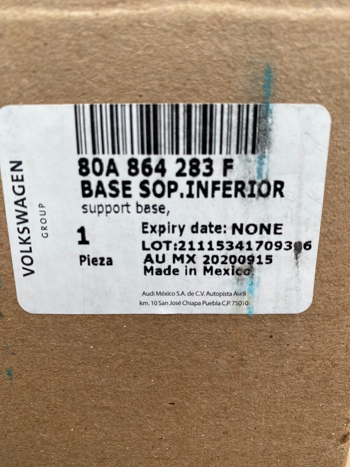 New Genuine Audi Q5 Mounting Armrest Frame 2019 on 80A 864 283 F