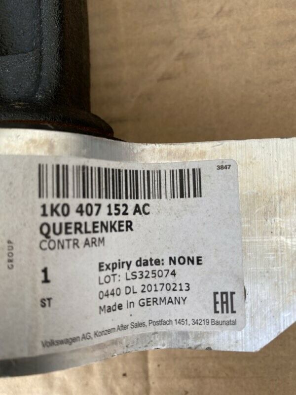 AUDI SEAT SKODA VW FRONT RIGHT SUSPENSION WISHBONE CONTROL ARM 1K0407152