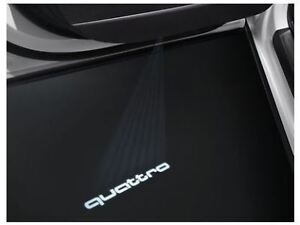 Genuine Audi Puddle Lights Quattro Logo x 2 ( small ) connectors 4G0052133H