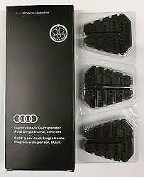 New Genuine Audi Air freshener Replacement Cartridges Set of 3 Black: