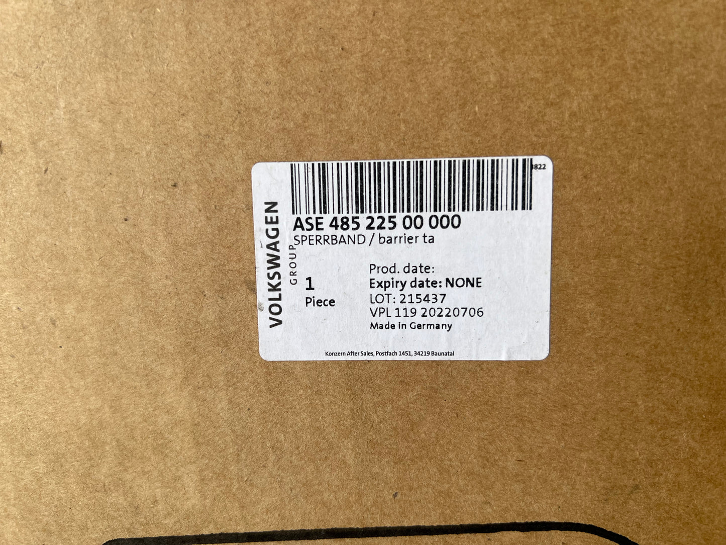 Retractable Safety Barrier high-voltage barrier tape VAS 6884
