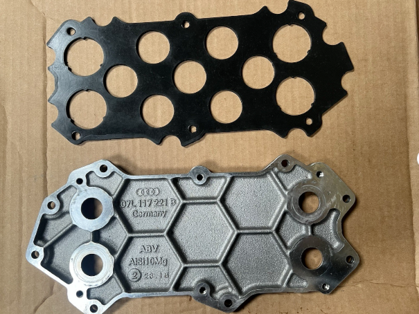 Genuine Audi R8 Coupe/Spyder Oil Cooler Base Plate 07L117221B