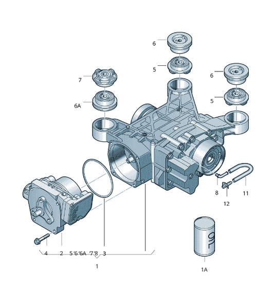 Brand New Genuine Haldex Volkswagen / Audi / Seat / Skoda Four-Wheel Coupling With Control Unit 0CQ525554D