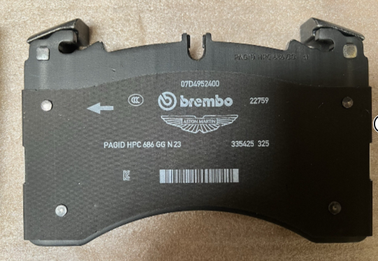 New Genuine New Genuine Aston Martin DB12 / Vantage / Vanquish Front Brake Pad Set for Carbon Brakes RY73-2D007-AA