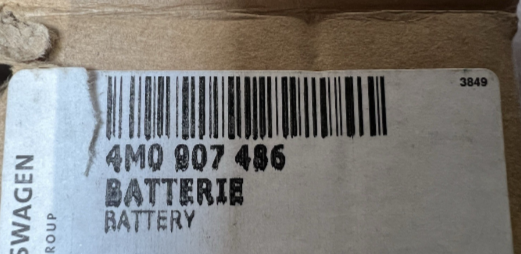 New Genuine Audi Bentley Lamborghini Volkswagen Battery For Emergency Supply 4M0907486
