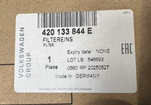 New Genuine Audi Lamborghini Filter Element 420133844E