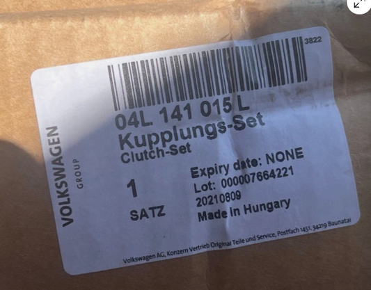 New Genuine Audi VAG Group Clutch Plate And Pressure Plate 04L141015L