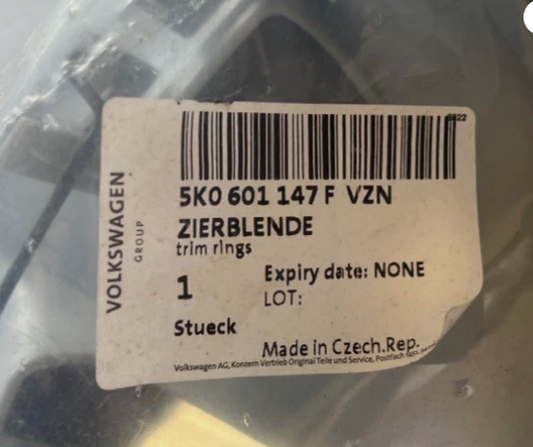 New Genuine Vw Caddy / Golf 18 Spoke 15 Inch Wheel Hubcap Cover 5K0601147FVZN