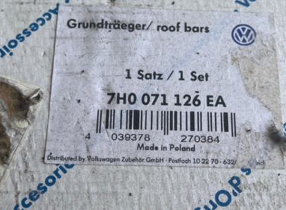 New Genuine Volkswagen Camper/Transporter Single Roof Rail Bar 7H0071126EA