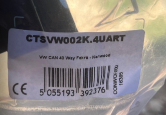New Genuine Volkswagen T5 Kenwood Steering Control Interfaces Harness CTSVW002K.4UART