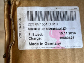 New Genuine Volkswagen LT (Convex) Exterior Mirror 2D3857501D01C