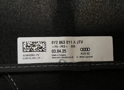 New (other) Genuine Audi A3 Front & Rear Carpet Mats 8Y2863011AJTV