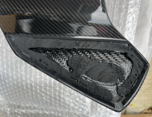 Used Audi A3 Carbon Roof Edge Spoiler 8Y4071645A3Q0