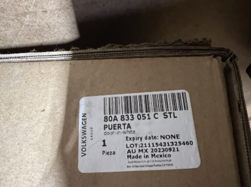 New Genuine Audi Q5 Primed Grey Rear Left Door 80A833051CSTL