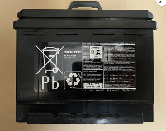 Genuine Hyundai 12V maintenance free battery 60Ah 550 A ( Tested ) 37110-3x100