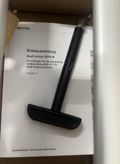 Genuine Audi E-Tron 2019-onwards accessory roof bars set 4KE071151