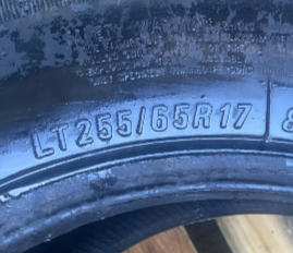 MAXXIS BIGHORN All Terrain Tyres (x4 Tyres) LT255/65R17