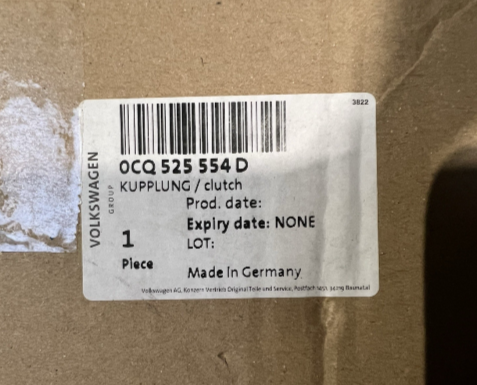 New Genuine VAG Group AWD Clutch Haldex Unit 0CQ525554D