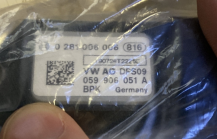 New Genuine Audi VAG Group Exhaust Pressure Sensor 059906051A