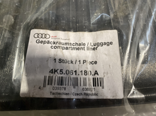 New Genuine Audi A6 Rear Plastic Bootliner 4K5061180A