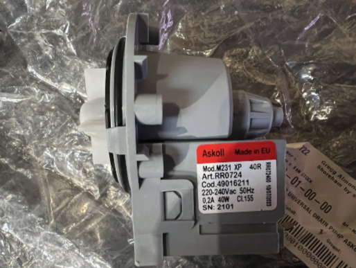 New Genuine Universal Washing Machine Drain Pump 8227465