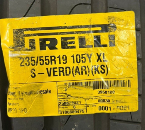 New Pirelli 235/55R19 105Y XL S-VERD (x1 Tyre)