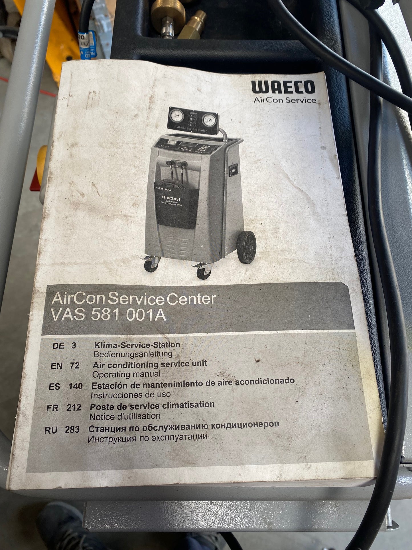 WAECO ASC Fully Automatic Aircon Service Machine VAS 581 001A