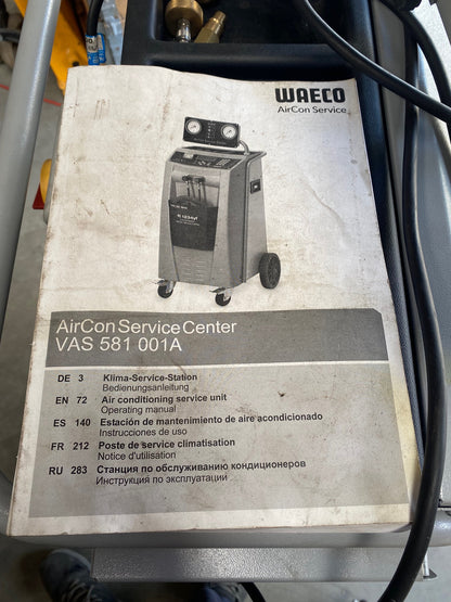 WAECO ASC Fully Automatic Aircon Service Machine VAS 581 001A