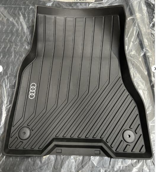 New Genuine Audi Q6 e-tron Front and Rear Rubber Mats 85H061501041