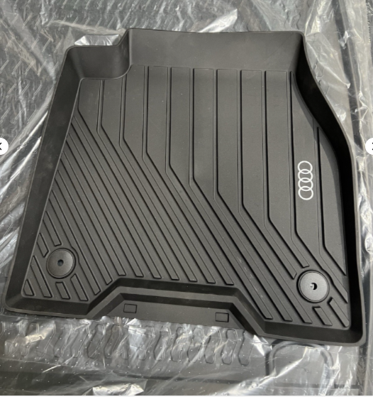 New Genuine Audi Q6 e-tron Front and Rear Rubber Mats 85H061501041