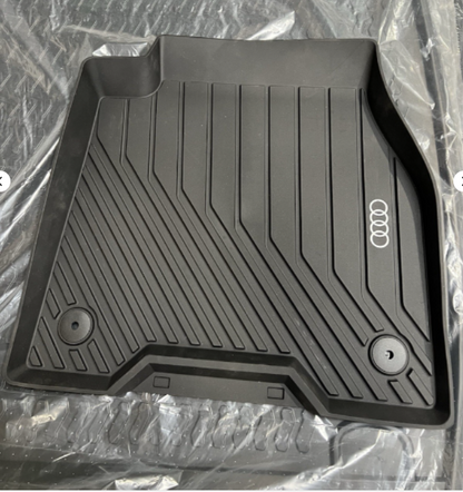 New Genuine Audi Q6 e-tron Front and Rear Rubber Mats 85H061501041