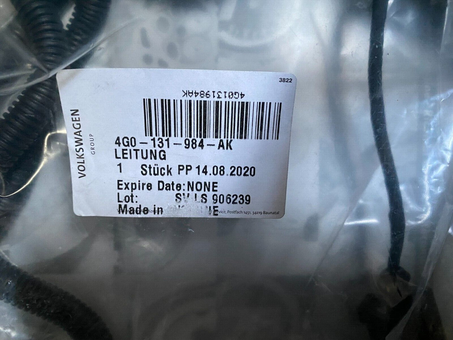 New Genuine Audi Wiring Harness 4F1971076A