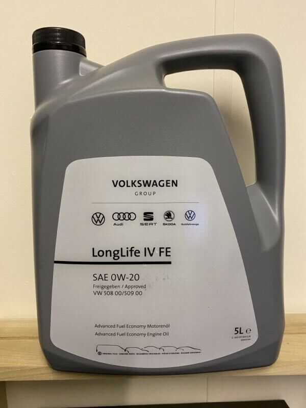 Genuine Vw / Audi/ Seat/ Skoda Longlife IV FE 0W-20 Fully Synthetic oil 5 ltrs