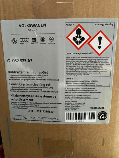 New Genuine Vw/Audi/Seat/Skoda/Porche/Bentley Cooling system cleaning set G 052