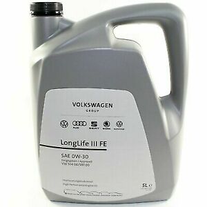 5 Litres Genuine VW Audi Skoda Seat Engine Oil 0W-30 Longlife III Fe GS55545M4