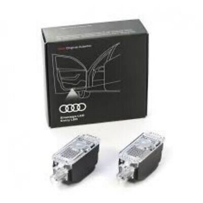 Set of two Genuine Audi Puddle Lights Rings/Gecko Logo 4G0052133K