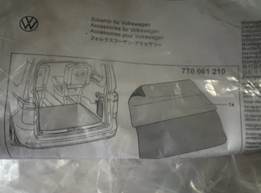 New Genuine Vw Multivan T7 Rear Trunk Bootlid Carpet 7T0061210
